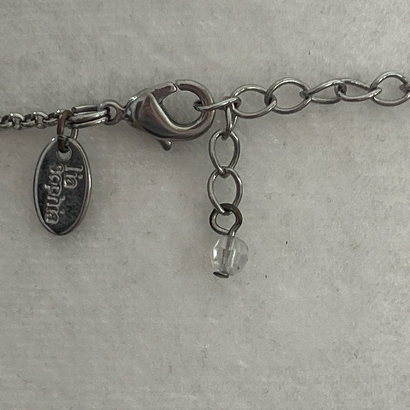 Lia Sophia Sultry Cut Crystals & Silver Rings Long Necklace - Picture 5 of 5